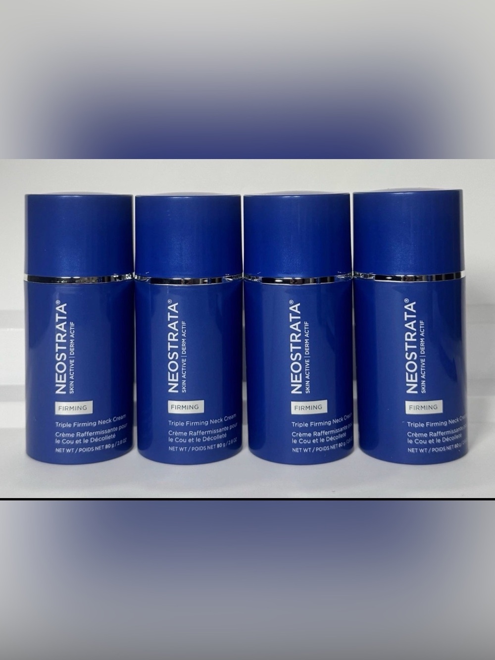 (Lot of 4) NEOSTRATA Skin Active Triple Firming Neck Cream 80g /2.8oz Ea NEW